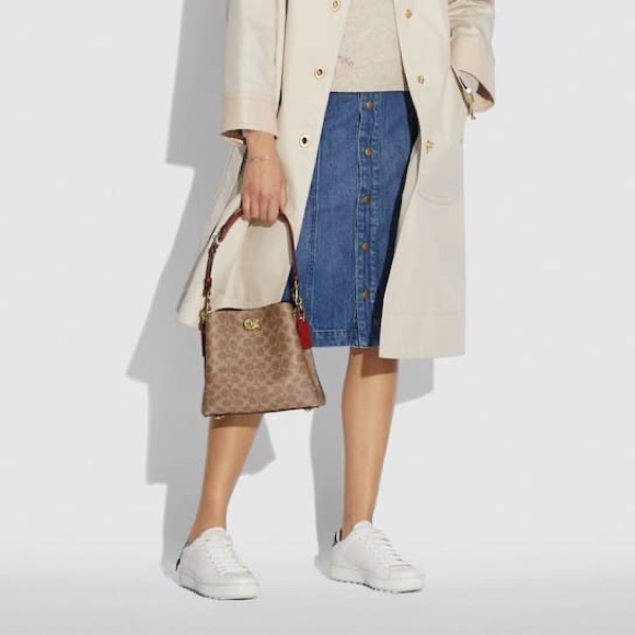 Coach Signature Canvas Willow Bucket Bag NWT - Picture 10 of 16